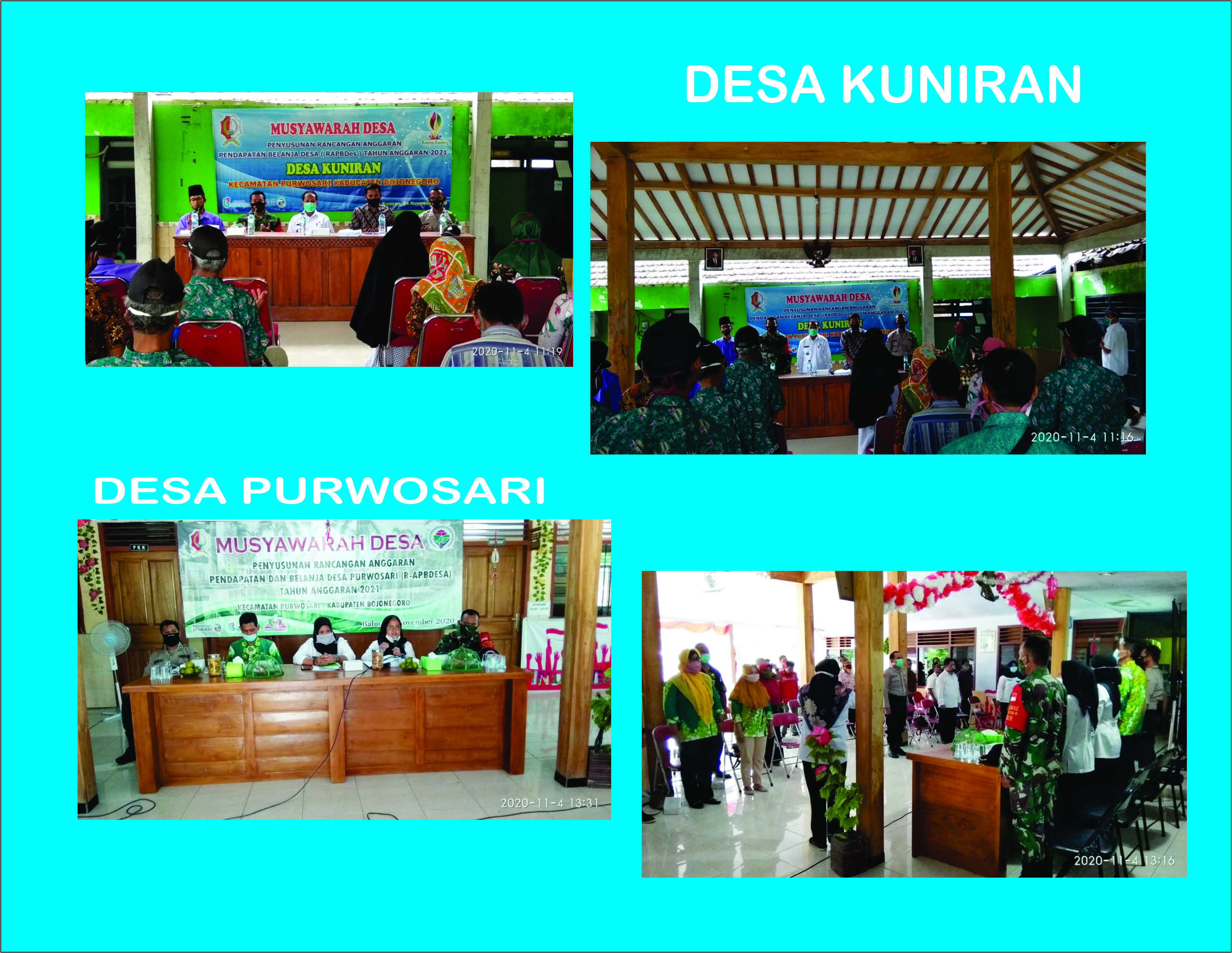 MUSDES RAPBDes TAHUN ANGGARAN 2021 DESA KUNIRAN DAN DESA PURWOSARI